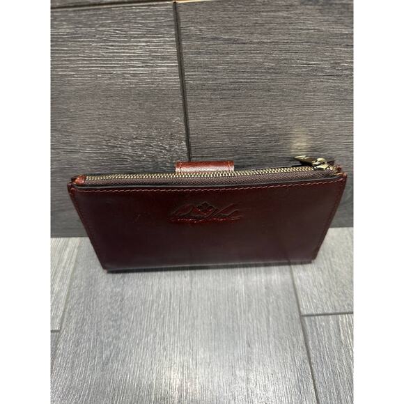 Patricia Nash Leather Marene Floret Twist Lock Wallet in British Tan B000604 - Picture 5 of 8